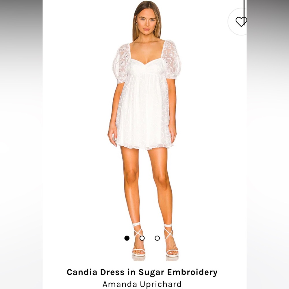 Amanda Uprichard Candia Dress in Sugar Embroidery